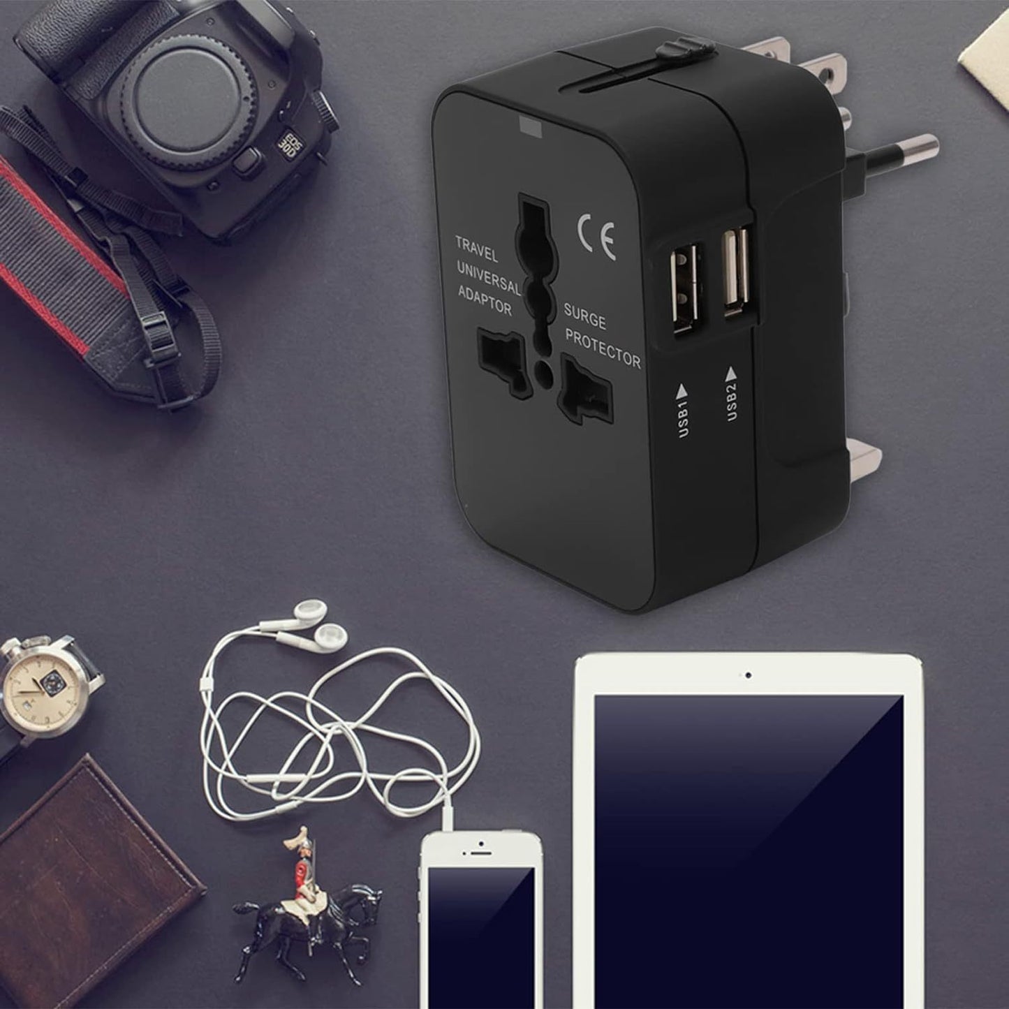 TravelPro Universal Adapter – Worldwide All-in-One AC Power Plug