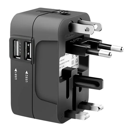 TravelPro Universal Adapter – Worldwide All-in-One AC Power Plug