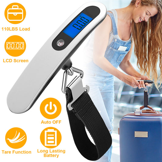 Digital Luggage Scale – 110lbs Capacity with LCD Display