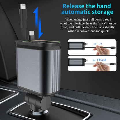 4-in-1 Car Charger & Ambience Light