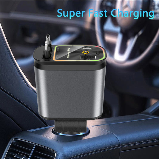 4-in-1 Car Charger & Ambience Light