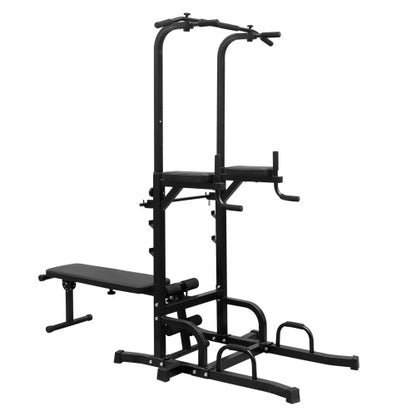 Multi-Function Pull-Up, Dip & Bench Training Tower for Home Fitness
