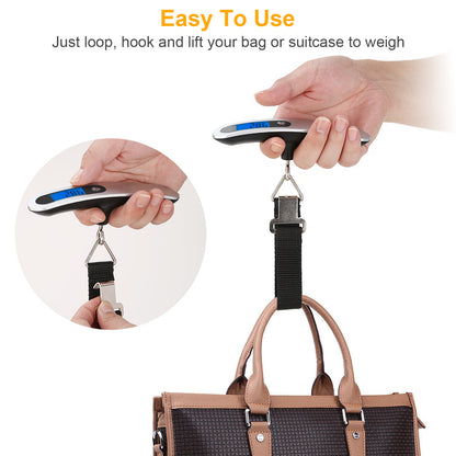 Digital Luggage Scale – 110lbs Capacity with LCD Display