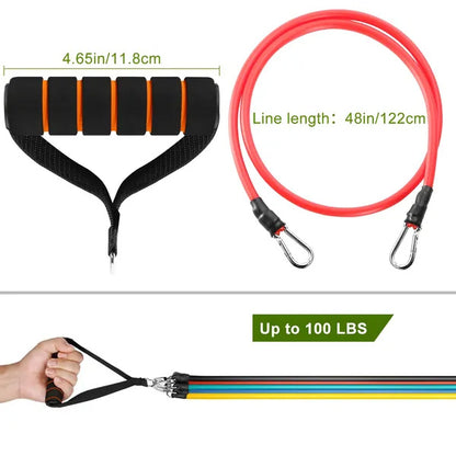 11-Piece Total Body Resistance Band Workout Set