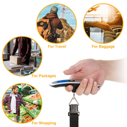 Digital Luggage Scale – 110lbs Capacity with LCD Display